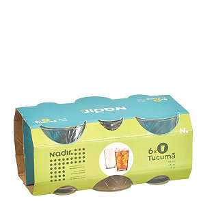 TUCUMA JG C/ 6 COPO 190 ML - CAIXA C/ 8 PEÇAS