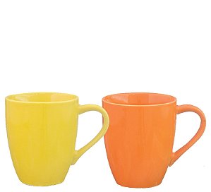 CANECA 250ML GLAMOUR COLORIDA - CAIXA C/ 24 PEÇAS