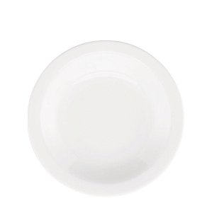 PORCELANA BRANCA PRATO FUNDO 23 CMS - CAIXA C/ 12 PEÇAS