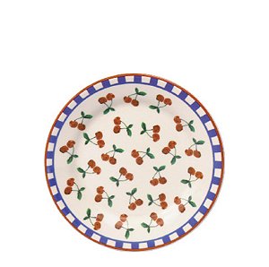 DONNA JARDIM DE CEREJAS PRATO SOBREMESA 18 CM - CAIXA C/ 12 PEÇAS