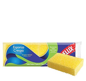 ESPONJA ESFRELUX C/2 UN CRESPA 11 X 7 X 3 CM