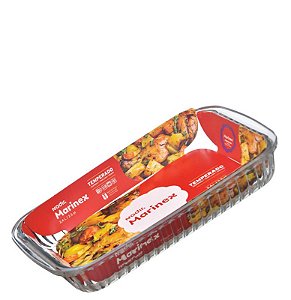 ASSADEIRA RET CANELADA 29 X 17 X 5 CM - 1,6L - CAIXA C/ 6 PEÇAS