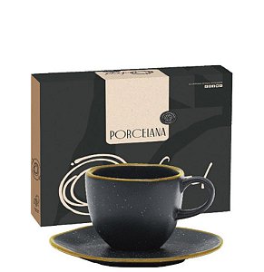 PORCELANA RYO VOLCANO CJ XICARA CHA C/PIRES 12PC