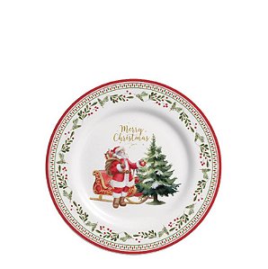 MARRY CHRISTMAS - PRATO SOBREMESA 21 CM - CAIXA C/ 6 PEÇAS