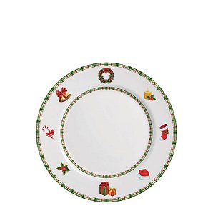 JINGLE BELLS - PRATO SOBREMESA 21 CM - CAIXA C/ 6 PEÇAS