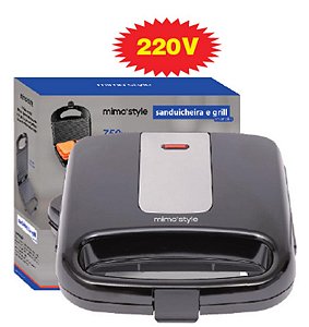 ELETRICA - SANDUICHEIRA E GRILL PLUS 220V