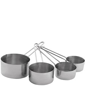 XICARAS MEDIDORAS INOX 4 PCS - 250/125/80/60 ML