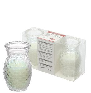 GLASS - PORTA-VELA Ø6,0 X 8,0CM JG C/ 02 PCS HOPE