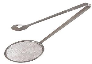 UTIL INOX - ESCUMADEIRA P/FRITURA 10 CM C/PEGADOR