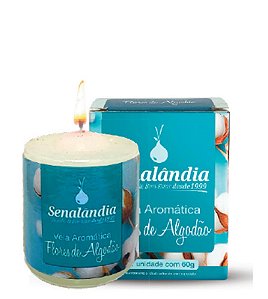 VELA AROMATICA FLOR DE ALGODÃO - CAIXA C/ 12 PEÇAS