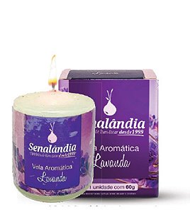 VELA AROMATICA LAVANDA - CAIXA C/ 12 PEÇAS