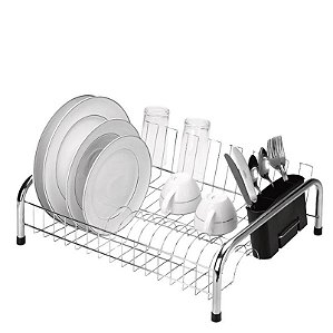 ESCORREDOR NEW CAMA CROMADO 46X38X14CM P/ 14 PRATOS