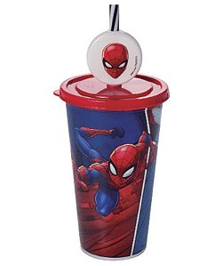 COPO REFRI 500ML C/ PIN HOMEM ARANHA AUTO-RELEVO