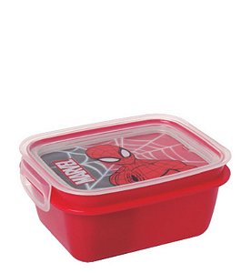 MARMITA C/ TRAVA 630ML HOMEM ARANHA