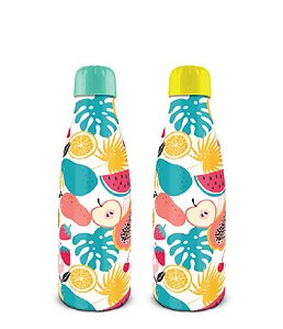 GARRAFA PET PARIS SLEEVE 600ML BRASILIDADES FRUTAS