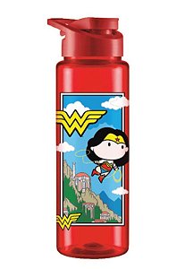 GARRAFA SQUEEZE 750ML MULHER MARAVILHA INFANTIL