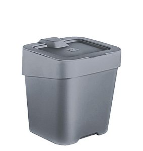 LIXEIRA DE PIA SLIM 2,5L CINZA