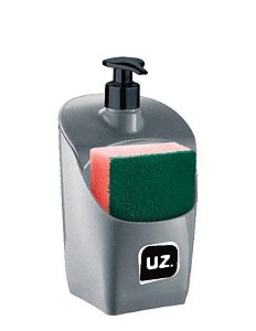 DISPENSER PREMIUM 500ML CINZA BICO PRETO
