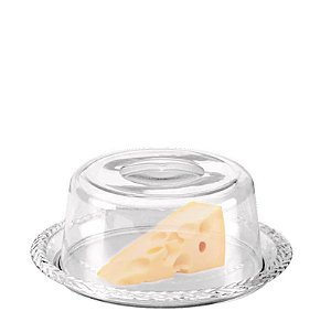 CRISTAL - PORTA QUEIJO TRANÇA 20,4 X 8,7 CM