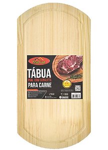 TABUA PARA CARNE OVAL 23 X 44 CM