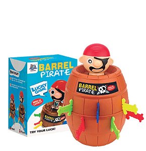 ZIPPY - BARRIL DO PIRATA C/ 16 ESPADAS