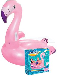BOIA DIVERTIDA FLAMINGO C/ALÇA 1,27 X 1,27M - SUP ATÉ 90KG ( 41122 )