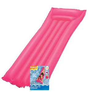 COLCHAO INFLÁVEL PISCINA LISO ROSA 183X69 CM