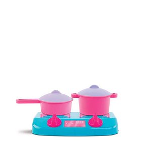 TOY CHEF - FOGÃO + 2 PANELINHAS - SOLAPA
