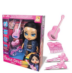 BONECA BRAVE GIRLS ANNA CANTORA 29CM C/ ACESSORIOS
