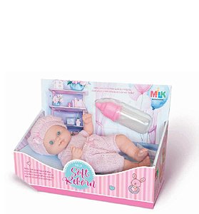 BONECA MILK SOFT REBORN 25 CM - 100% VINIL