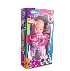 BONECA BEBÊ SUPER SOFT 30 CM
