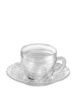 CRYSTAL - XICARA CAFE 93 ML C/ PIRES - CAIXA C/ 24 PEÇAS