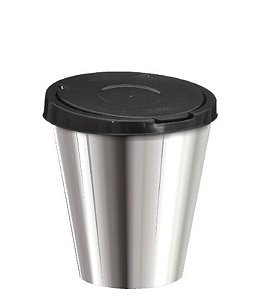 LIXEIRA 5,7L RED C/ TPA CLICK - LABEL PRATA