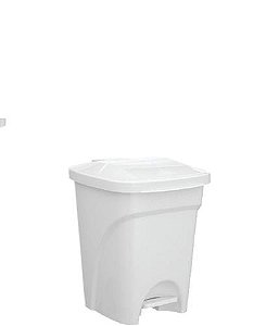 LIXEIRA C/ PEDAL 07L BRANCA