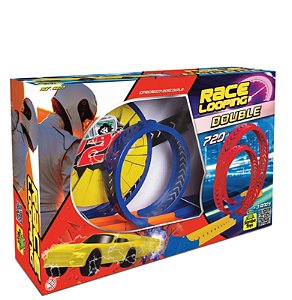 PISTA C/ CARRINHO RACE LOOPING DOUBLE
