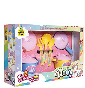 UNIKA - JOGO C/ 04 PANELAS + UTENSILIOS