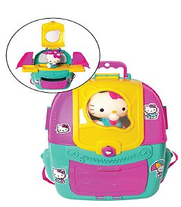 HELLO KITTY - MOCHILA C/ BONECA 100% VINIL