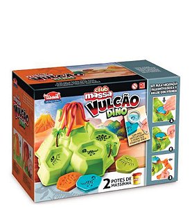 CLUB MASSA VULCAO DINO C/ 02 POTES (50G)