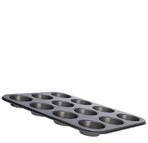 ANTIADERENTE - FORMA P/ MUFFIN 12 CAV(70ML) - 35 X 26,5 X 3 CM