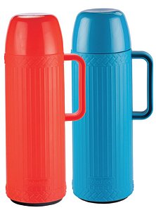 GARRAFA TERM PAMPA 1L AZUL / VERMELHO