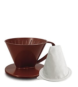 CJ FILTRO ALICE 100 MARROM (FILTRO + SUPORTE)