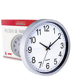 HAUSKRAFT - RELOGIO DE PAREDE CLASSIC PRATA Ø25 X 4 CM