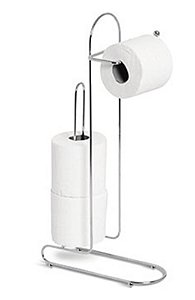 SUPORTE PAPEL HIGIÊNICO DE CHÃO PREMIUM 17,5 X 49 X 17,5 CM