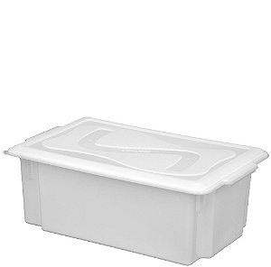 CAIXA ALTA 24L C/ TAMPA - 54,5 X 34 X 20 CM - EMPILHAVEL