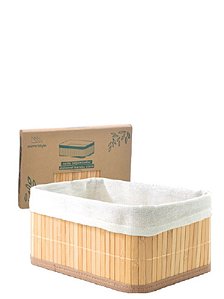 BAMBU - CESTO DOBRÁVEL 26 X 18 X 12 CM CLARO