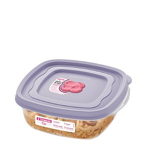 FLOR - POTE QUADRADO BAIXO 920 ML LAVANDA