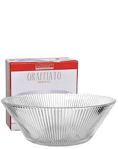 GLASS - CENTRO DE MESA 1,5L GRAFFIATO - Ø21,5 X 8 CM