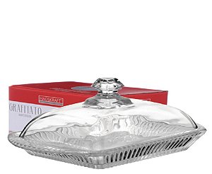 GLASS - MANTEIGUEIRA GRAFFIATO 17,5 X 10,5 X 9 CM