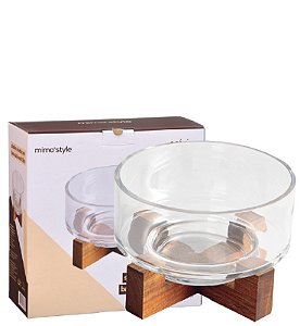 WOOD - SALADEIRA Ø28 X 12 CM C/ BASE ACACIA