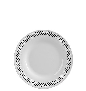 OPALINE MENU PRATO SOBREMESA 19 CMS DOODLE - CAIXA C/ 24 PEÇAS